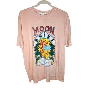 Project Social T Shirt Womens Moonshine Creole New Orleans Oversize Graphic Tee